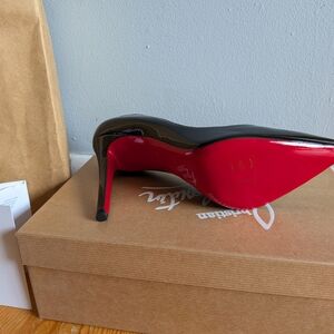 Christian Louboutin Black Patent Stiletto with Red Sole